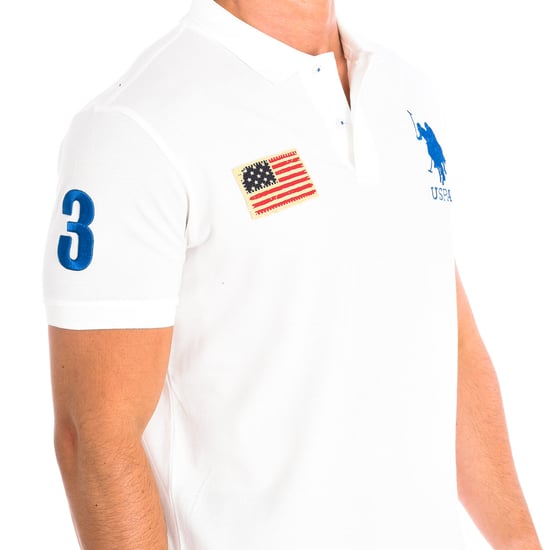 JARE Short Sleeve Polo with contrasting lapel collar 64777 man