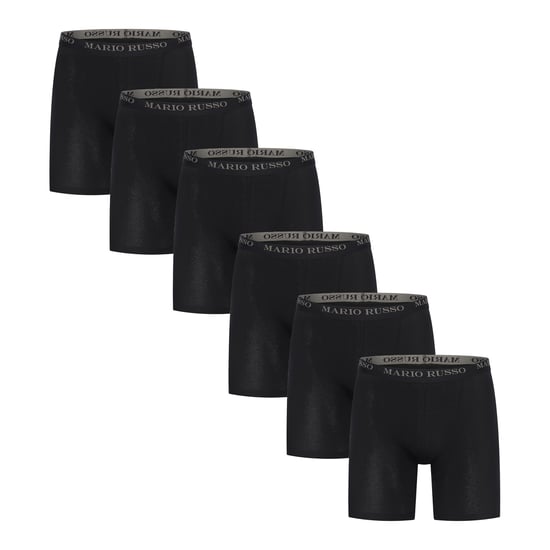 Mario Russo 6-Pack long fit Boxers  Schwarz - Image 1