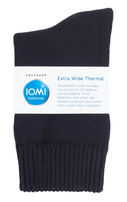 IOMI - Unisex Extra Wide Thermal Oedema Socken für geschwollene Beine und Füße - Image 2