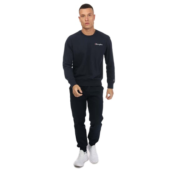 Sweat col rond petit logo script Champion Pour Homme en Bleu Marine - Image 3