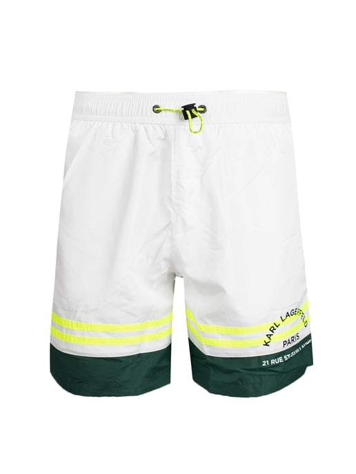 Karl Lagerfeld Badeshorts Golf Herren Weiß - Image 1