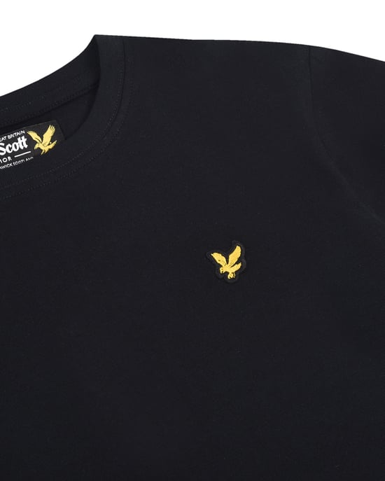 Lyle & Scott Kinder T-Shirt in Schwarz - Image 2