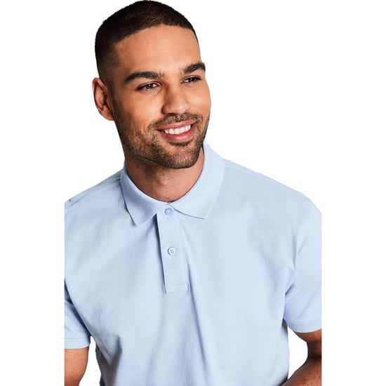 Asquith & Fox Mens Plain Kurzarm-Poloshirt (Sky) - Image 3