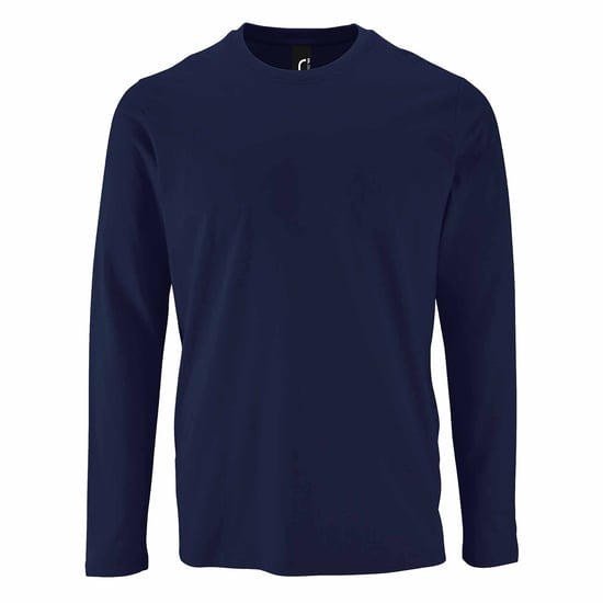 SOLS Herren Imperial Langarm T-Shirt (French Navy) - Image 1