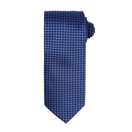 Premier Mens Puppy Tooth Formal Work Tie (Pack of 2) (Royal)