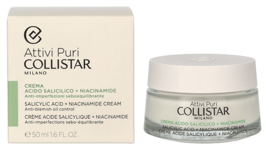 Collistar Attivi Puri Salicylic Acid + Niacinamide Cream. - Image 1