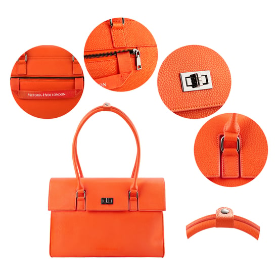 Victoria Hyde Damenhandtasche Businesstasche Reisetasche in Orange - Image 5