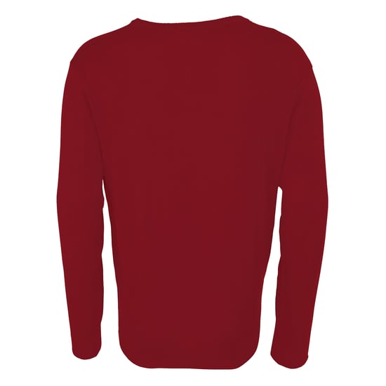 Premier Herren Strick-Pullover mit V-Ausschnitt (Burgunder) - Image 2