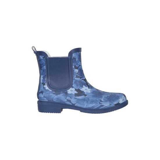 Mountain Warehouse Womens/Ladies Floral Rubber Wellington Boots (Dark Blue)