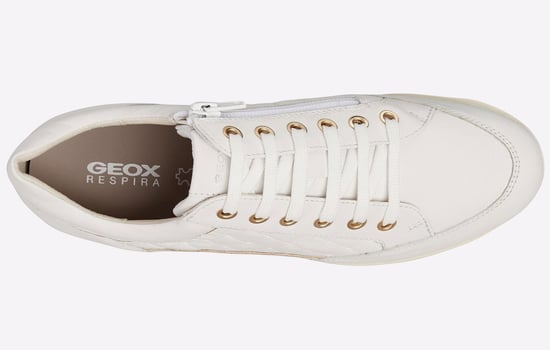 Geox D MYRIA Kunstleder-Damensneaker In Weiß - Image 5