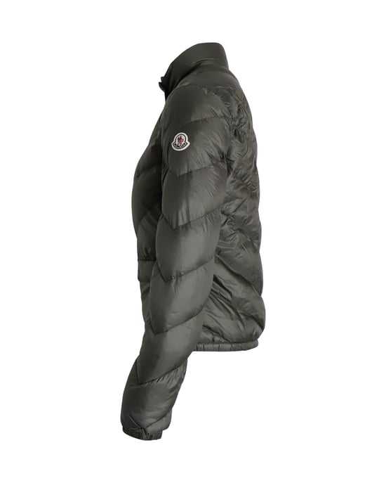 Moncler Stepp-Pufferjacke in Oliv-Polyamid - Image 2