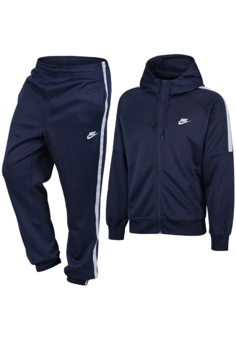 Nike Herren Tribute Kapuzen-Trainingsanzug in Marineblau - Image 1