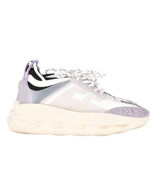 Versace Chain Reaction Sneaker aus weißem Leder - Image 1