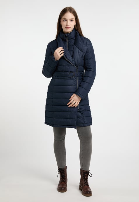 Dreimaster Wintermantel mit Wattierung Damen nachtblau - Image 2