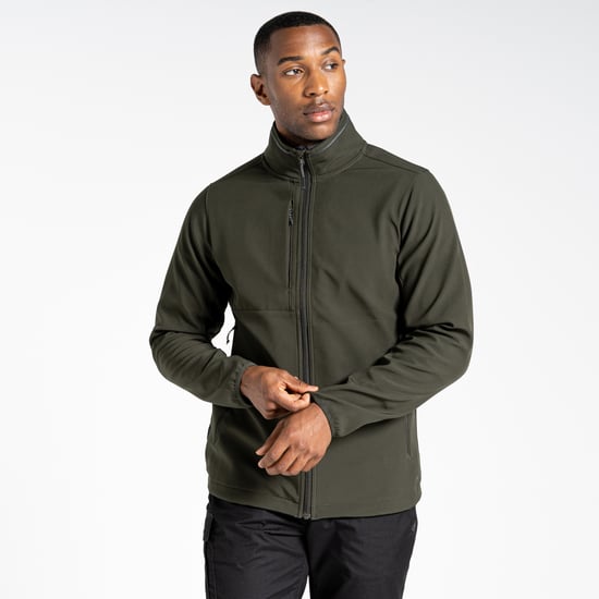 Craghoppers Mens Expert Basecamp Soft Shell Jacke (dunkel Zeder grün) - Image 3