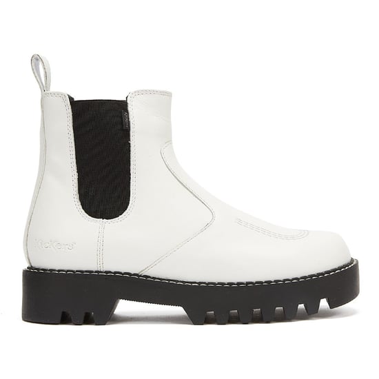 Kickers Kizziie Chelz Damen Weiß Stiefel - Image 5