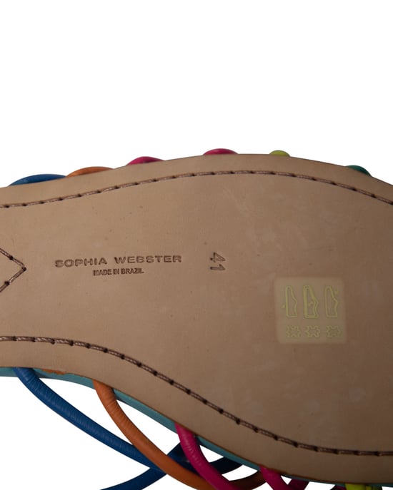 Sophia Webster Regenbogen Sandalen mit Riemen aus mehrfarbigem Leder - Image 5