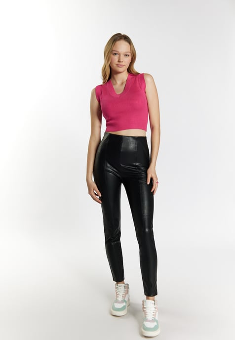 Mymo strickpullunder Damen Rosa - Image 2