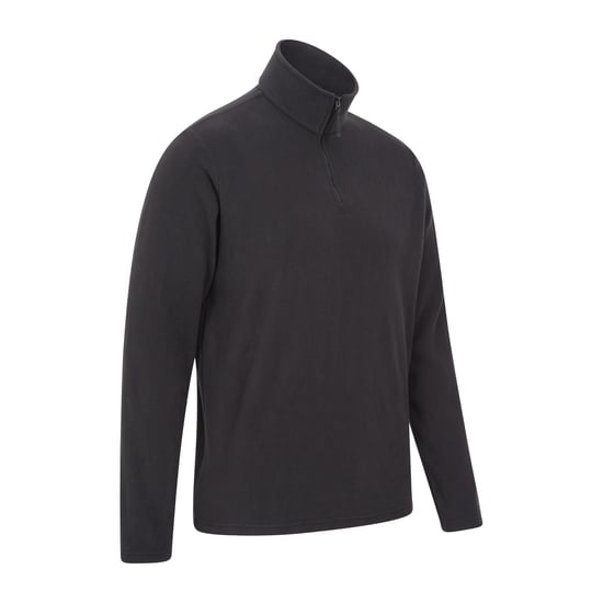 Mountain Warehouse Herren Camber II Half Zip Fleece Top (Schwarz) - Image 2