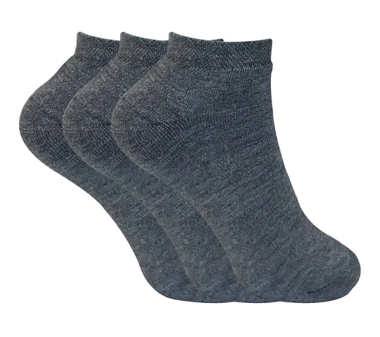 3 Paar Damen gepolstert farbigen Low Cut Ankle Thermal Trainer Socken - Image 1