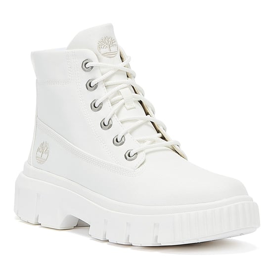 Timberland Greyfield Stoff Damen Weiß Stiefel - Image 2