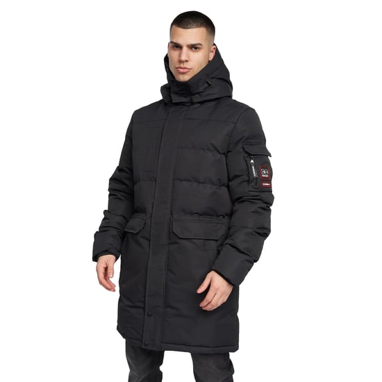 Crosshatch - "Milwaka" Steppjacke für Herren (Schwarz) - Image 1