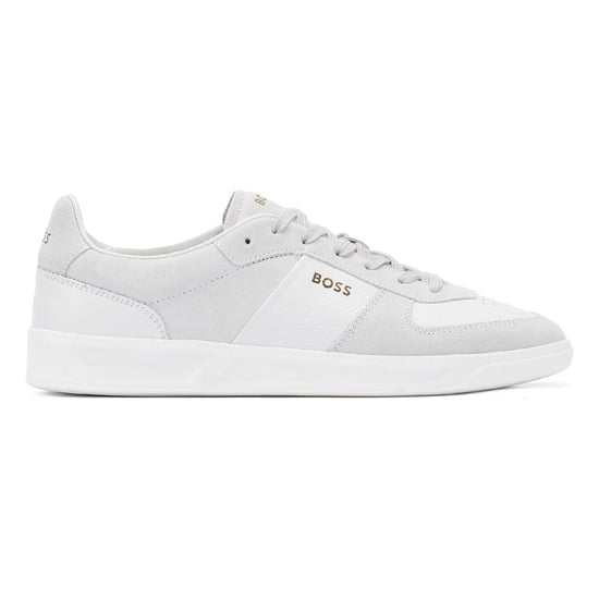 Boss Brandon Wildleder Herren Weiße Turnschuhe - Image 5