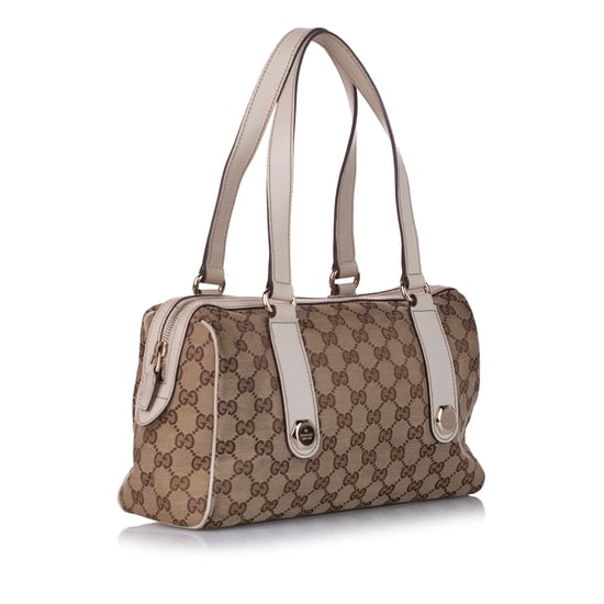 Vintage Gucci GG Canvas Charmy Handbag Brown