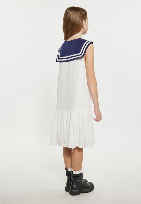 Dreimaster Kleid Mädchen (Kids) Wollweiß - Image 4