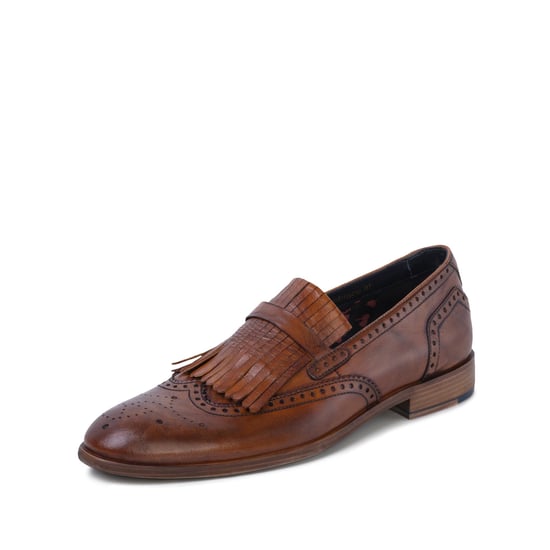Goodwin Smith Mens Gs Sebastian Tan Fringe Loafer