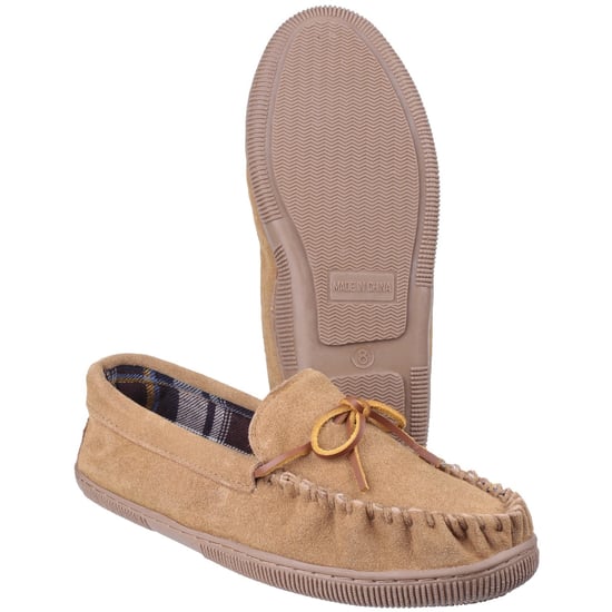 Cotswold Suede Alberta Slipper / Mens Slippers (Beige)