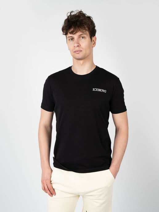Iceberg T-Shirt C-Neck Herren schwarz - Image 3
