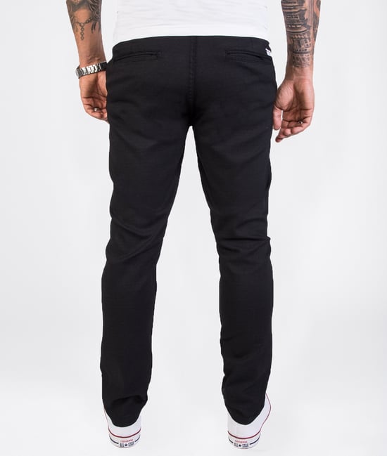 Rock Creek Stoffhose Schwarz