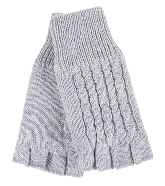 HEAT HOLDERS Damen Winter-Thermo-Fingerlose Handschuhe mit Zopfmuster - Image 1