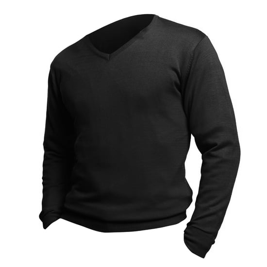 SOLS Herren Galaxy V-Ausschnitt Pullover (Schwarz) - Image 4