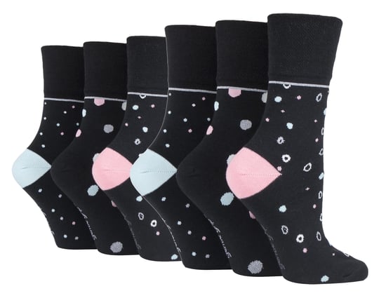 Gentle Grip - 6 Paar Damen Gentle Grip nicht elastische Socken - SOLRH219 - Image 1