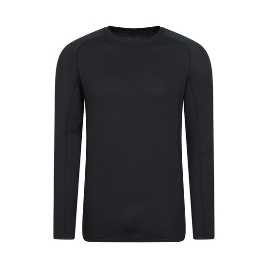 Mountain Warehouse Mens Vermont Base Layer Top (Black)