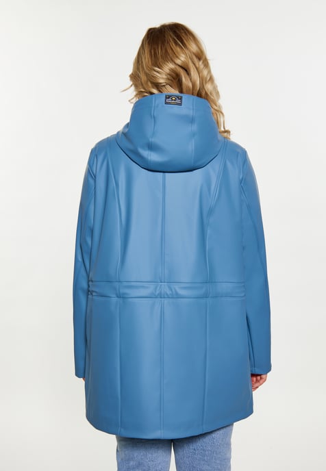 Schmuddelwedda Regenmantel Damen Stahlblau - Image 4