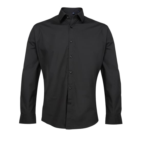 Premier Supreme Herren Hemd / Arbeitshemd, schwere Qualität (Schwarz) - Image 1