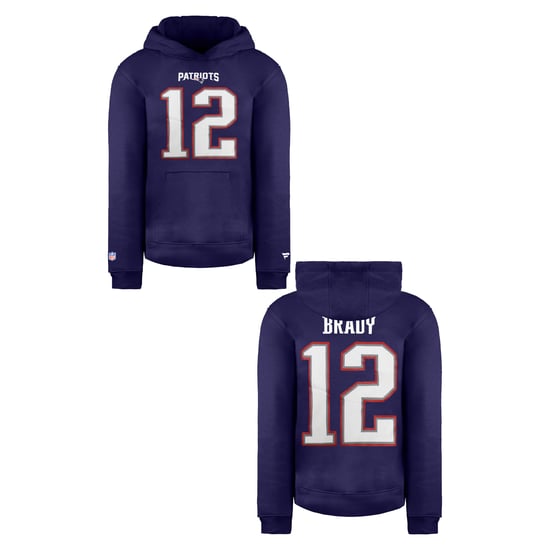 Fanatiker NFL New England Patriots Tom Brady Jumper Name Nummer Hoodie - Image 3