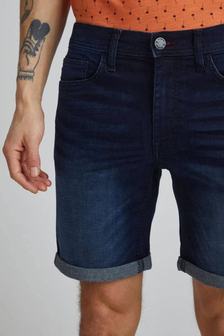 Blend reguläre Passform Jeans Shorts Denim dunkelblau - Image 4