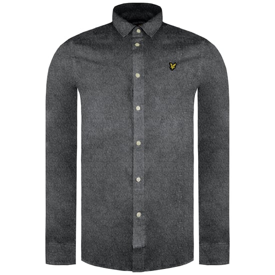 Lyle & Scott Multi -Garn gebürstete Herrengrau Hemd - Image 1