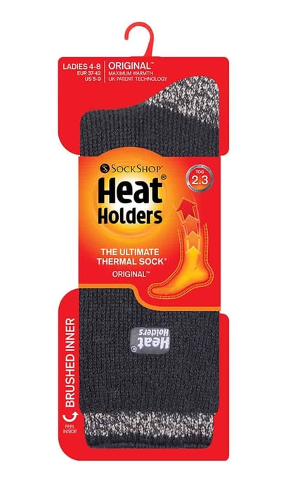 Heat Holders - Gemusterte warme Damen-Winter-Thermosocken 4-8 UK - Image 2