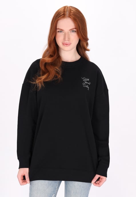 Dreimaster Sweatshirt Damen Schwarz - Image 3