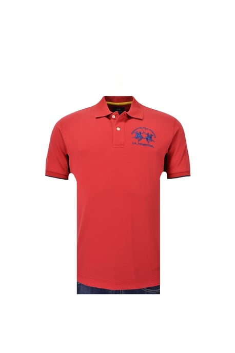 La Martina Kurzarm Piquet Stretch Poloshirt - Image 1