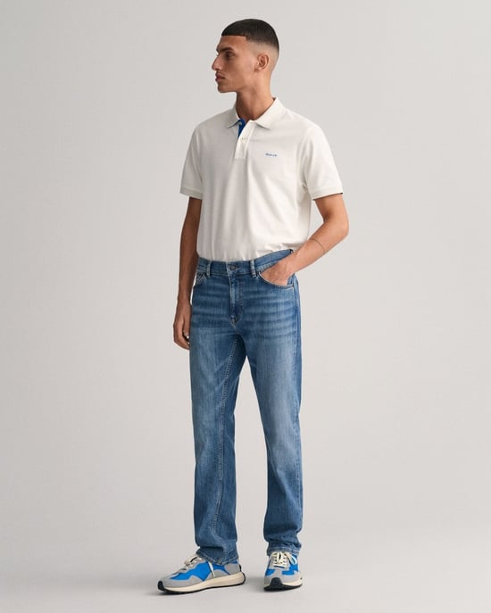 GANT Regular Fit Kurzarm-Kontrastpiqué Rugger - Image 4