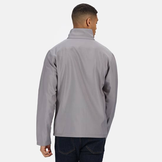 Regatta Standout Mens Ablaze Printable Soft Shell Jacket (Rock Grey/Black)