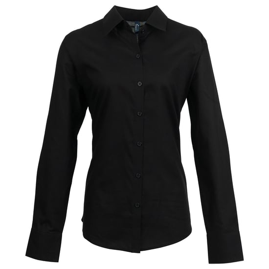 Premier - "Signature" Hemd für Damen Langärmlig (Schwarz) - Image 1