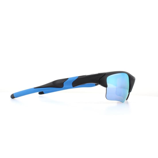 Oakley Wrap Mens Matte Black Prizm Deep H2O Polarized Sunglasses