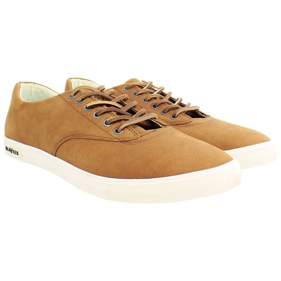 Seavees Hermosa Wintertide Herren Braune Plimsolls - Image 2